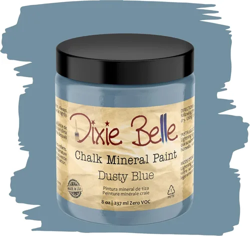 Miniatura 50 de Dixie Belle Paint Company - Pintura con acabado de tiza para muebles, color negro (Caviar), 1 galón, 128 fl oz, pintura mineral color rosa intenso