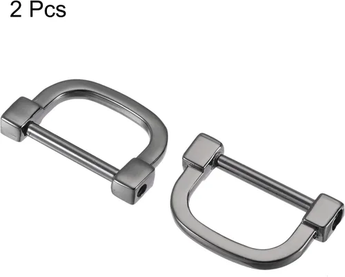 Miniatura 3 de uxcell Anillo en D de herradura en forma de U, hebillas atornilladas