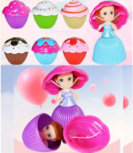 Miniatura 6 de Hermosa muñeca de pastel de juguete sorpresa magdalena princesa juguetes para niños niños transformado perfumado niñas divertido juego regalo