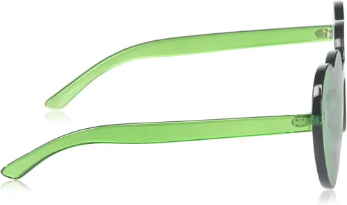Miniatura 3 de Gafas de sol OLINOWL en forma de corazón de gran tamaño, sin montura, de una pieza, para mujer