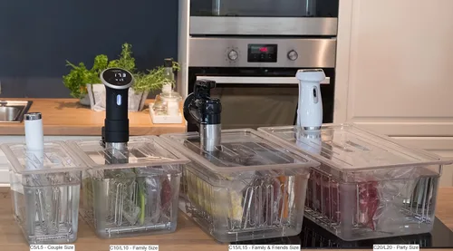 Miniatura 3 de LIPAVI C20L-GO Tapa para contenedor LIPAVI C20 Sous Vide, con corte de precisión para el Gourmia GSV130-140-150 / Wancle/Chefman/VAVA/NutriChef