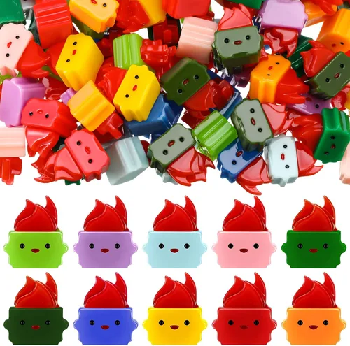 Simgoing 50 piezas de mini figuras de resina a granel en forma de basura de resina en miniatura, mini basurero, accesorios de escritorio, divertidos