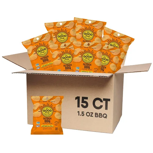 Miniatura 8 de The Good Crisp Company Cheddar Sour Cream - Papas fritas con corte arrugado, 1.5 onzas (paquete de 15)