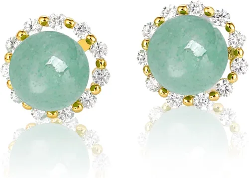 Miniatura 63 de Jade Earrings Studs,Green Jade Earrings for Women,925 Sterling Silver Earrings Studs for Sensitive Ears,Handmade Jade Earrings for Birthday