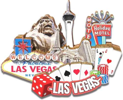 Imán de madera para nevera, diseño de Las Vegas, diseño 3D, para viajes, coleccionables, recuerdos, decoración hecha a mano