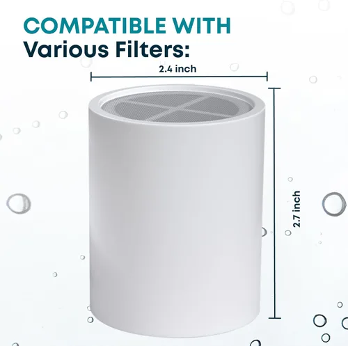 Miniatura 3 de AquaHomeGroup - Cartucho de repuesto para filtro de ducha premium de 20 etapas con hélice giratoria, paquete de 4 (sin carcasa) - Reemplazo de 20