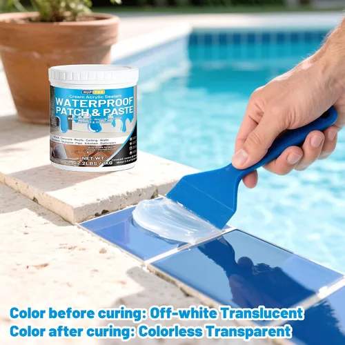Miniatura 6 de Pasta selladora impermeable para parche y sellado de goma, 2.2lbs Pasta transparente anti-filtraciones invisible para reparación de superficies