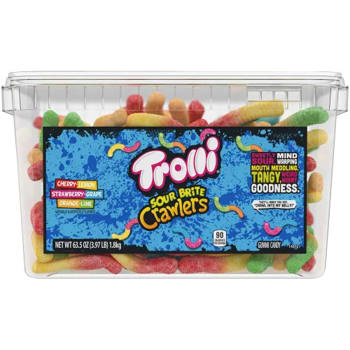 Miniatura 13 de Trolli - Sour Brite Crawlers, sabor Very Berry, 5 onzas.