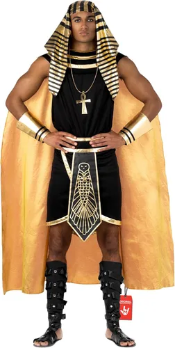 Morph Hombres del traje egipcio, disfraz del faraón, disfraces egipcios de Halloween para adultos