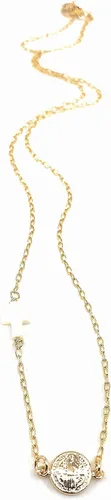 Miniatura 3 de Collar delicado de San Benito chapado en oro de 18 quilates, 17 pulgadas, joyería de San Benito