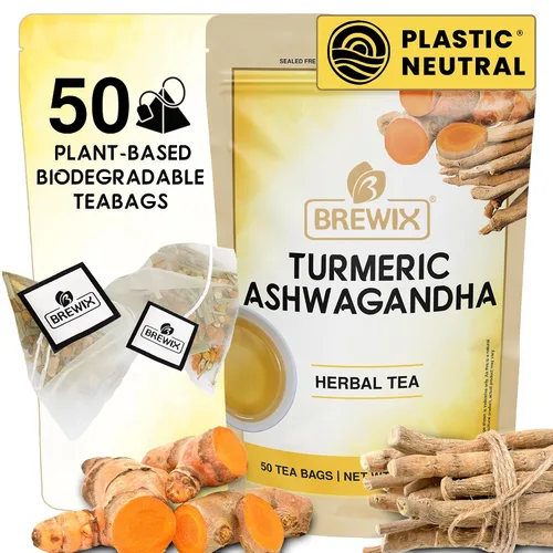 Miniatura 59 de BREWIX, Bedtime Blossom - Té suelto de hierbas (más de 50 tazas) sin cafeína y totalmente natural Mezcla relajante floral nocturna Rooibos