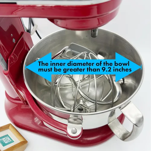 Miniatura 4 de Batidor plano de repuesto para batidoras KitchenAid de 5 más/6 cuartos con soporte de elevación de tazón/Accesorios de paleta de acero inoxidable