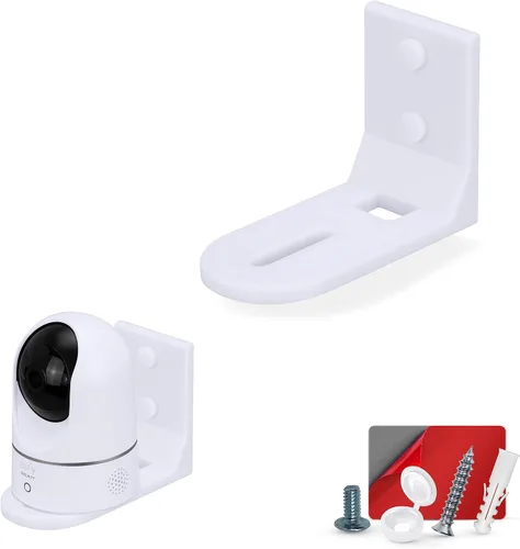 Brainwavz - Estante pequeño de montaje en pared sin tornillos para monitores de bebé, cámaras de seguridad, altavoces, decoración, plantas y más,