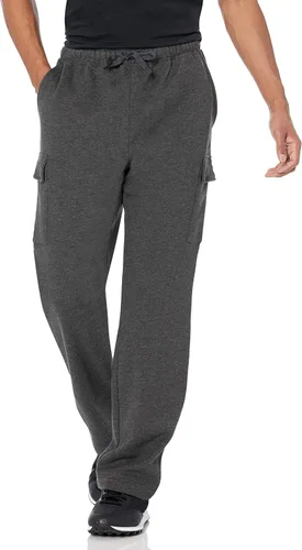 Tienda Essentials Pantalón deportivo de forro polar tipo cargo para hombre