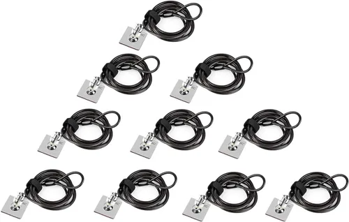 Miniatura 10 de Candado de Cable para Laptop, Cable de Seguridad de Hardware con Llaves, Cerradura de Combinación Antirrobo para Laptop y Monitor Compatible