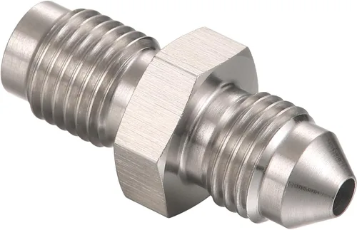 Miniatura 4 de Adaptador Conector de Ajuste de Manguera de Freno de Acero Inoxidable con Flare Invertido Macho 3AN a Macho 3/8-24
