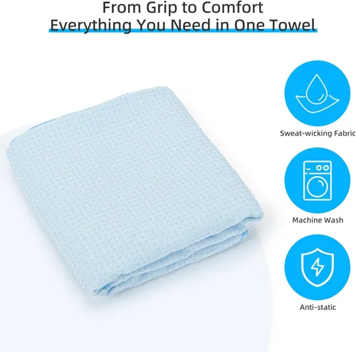 Miniatura 3 de YESLIFE Toalla de yoga caliente antideslizante extra gruesa con una toalla para el sudor, toalla de microfibra absorbente del sudor para esterilla