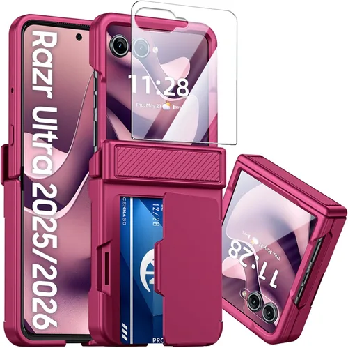Miniatura 17 de CENMASO - Funda para Galaxy Z Flip 6/Z Flip 7 FE con protección de bisagra y protector de pantalla integrado, funda ultrafina de cuerpo completo a