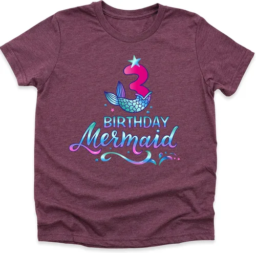 Miniatura 6 de Family Mermaid Birthday Theme T-shirt, Custom Matching Any Age B-day Party Outfits, Gift For Birthday Girl, Funny Birthday Girl Shirt, Sister