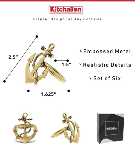 Miniatura 2 de Juego de 6 servilleteros dorados – Elegantes servilleteros de metal dorado, servilleteros de centro de mesa de lujo para cenas familiares, fiestas