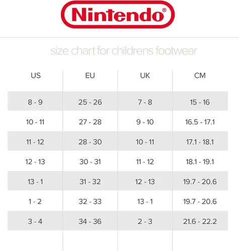 Miniatura 9 de Super Mario Pantuflas para niños Mario y Luigi Nintendo Pantuflas sin cordones