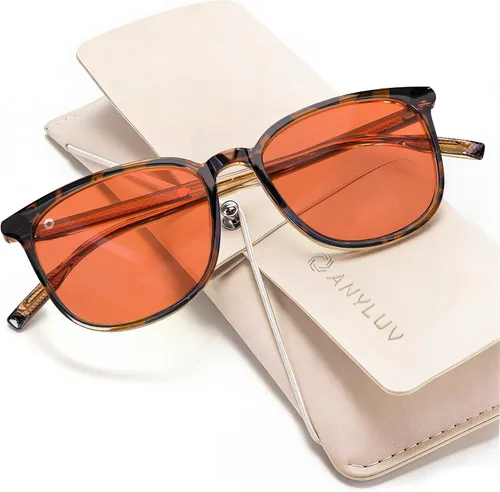 Miniatura 37 de ANYLUV Gafas de luz azul para mujeres y hombres, lentes de bloqueo de luz azul para mujer, anteojos de computadora antifatiga ocular