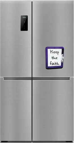 Miniatura 3 de Mini pizarra magnética seca con marcador de borrado (paquete de 4) 5 x 7 pulgadas, pequeña, blanca para casillero, refrigerador en casa u oficina