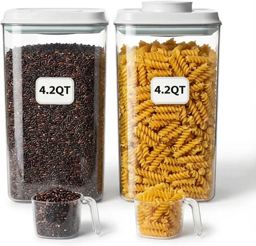 Miniatura 9 de Set de contenedores de almacenamiento de alimentos Pop con tapas herméticas, contenedores herméticos de almacenamiento de alimentos con tapas Pop