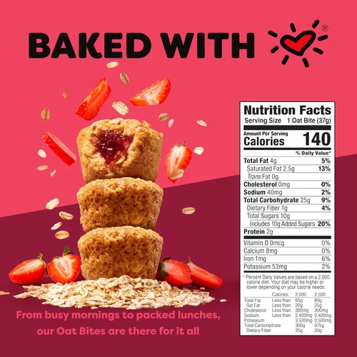 Miniatura 2 de Bobo's Oat Bites Stuff'd - Paquete variado (fresa, mantequilla de maní y gelatina y pastel de manzana), paquete de 30 (bocados de 1.3 onzas), avena