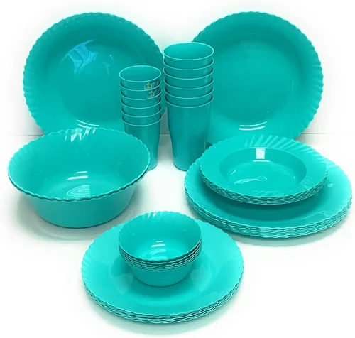Miniatura 42 de Mintra Home Colección Curly (placa de 11.75 pulgadas, 6 unidades, verde azulado)