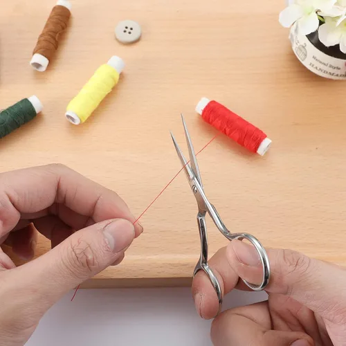 Miniatura 6 de JARVISTAR Paquete de 2 tijeras de tela resistentes: acero inoxidable, cuchillas afiladas para bordar, costura de tela, artesanía en cuero