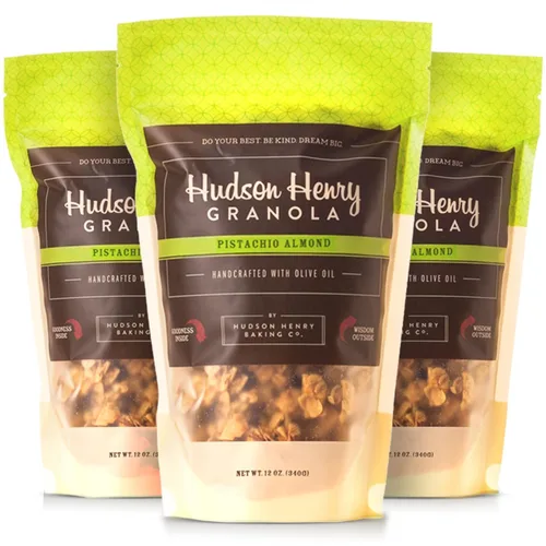 Miniatura 14 de Hudson Henry Granola, arce, pecana y coco, paquete de 12 onzas, paquete de 3, proyecto verificado sin OMG