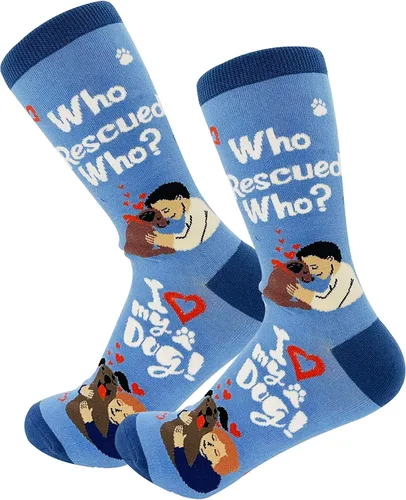 Miniatura 10 de E&S Imports Calcetines para amantes de las mascotas, para todas las estaciones, talla única, para mujeres y hombres, regalos para gatos y perros