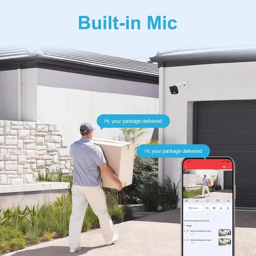 Miniatura 7 de Anpviz Cámara bala IP PoE 4K con visión nocturna inteligente de doble color de luz de 100 pies, cámara IP de seguridad de 8 MP para interiores