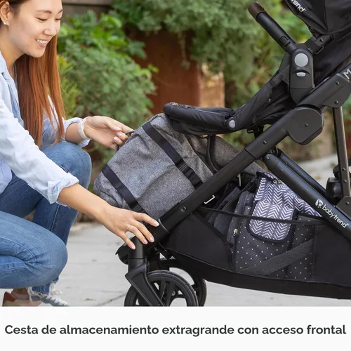 Miniatura 11 de Baby Trend Morph Cochecito Modular de Individual a Doble, Dash Black