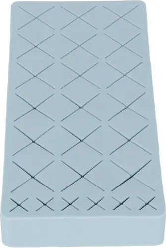 Miniatura 6 de Organizador de lápiz labial, organizador de maquillaje acrílico de 24 ranuras para lápiz labial, pinceles, botellas y más (azul)