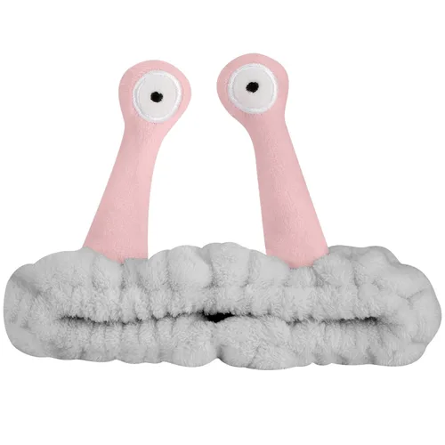 Miniatura 18 de Jowmoy Bonita diadema de orejas de conejo, diseño de ojo de rana, elástica para lavar la cara, para mujeres, maquillaje, ducha, spa. Q-Orejas