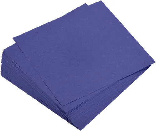 Miniatura 20 de MECCANIXITY 200 hojas de papel de origami de doble cara de 6 x 6 pulgadas (5.9 x 5.9 in), color morado oscuro, hoja cuadrada para proyectos