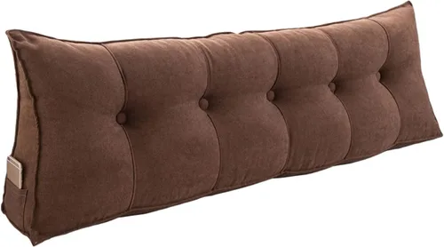 Miniatura 10 de Almohadas de lectura para cama de tamaño Queen para adultos, cojín lumbar de apoyo para cabecera, almohadas triangulares de cuña para dormir