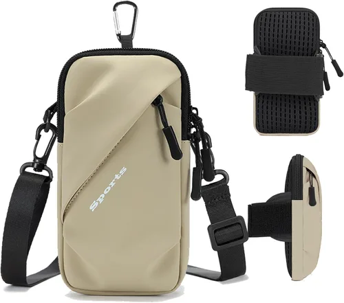 Miniatura 13 de Bandas para el brazo para teléfono, pequeña bolsa cruzada con correa para el brazo, se adapta a iPhone y todos los teléfonos celulares, uso para Azul
