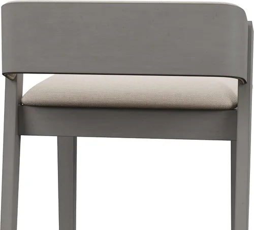 Miniatura 9 de Hillsdale Taburete de madera Dresden, color gris envejecido