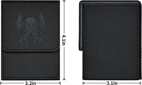 Miniatura 5 de Caja de almacenamiento para cartas ZLCA para MTG Yugioh TCG, caja de almacenamiento de cartas con separadores para más de 100 cartas con mangas