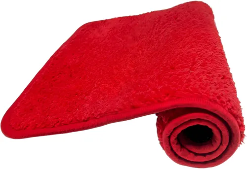Miniatura 5 de Juego de alfombras de baño negras de 3 piezas, alfombra de baño sólida, alfombra de ducha lavable con contorno en forma de U, cubierta para tapa