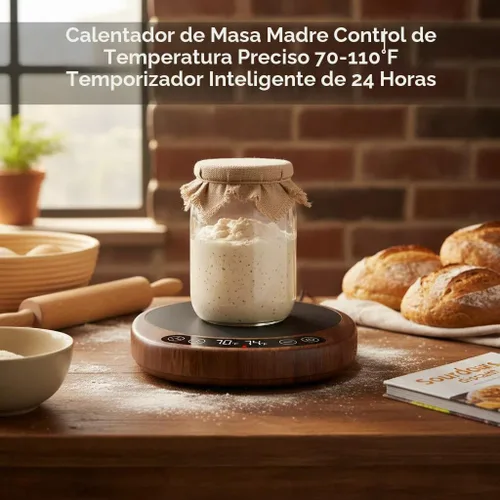 Miniatura 6 de Pro 2026 - Iniciador de masa madre y calentador de masa más grande, actualizado con sonda de masa en tiempo real, pantalla de doble temperatura