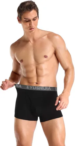 Miniatura 7 de Calzoncillos tipo bóxer de fibra bambú para hombre (4 unidades)
