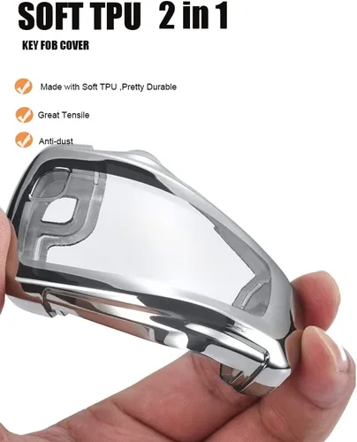 Miniatura 5 de SANRILY Funda para llavero de 3/4/5 botones de TPU chapado para Ford F-150 Raptor Explorer Escape Fusion Bronco Sport Edge Lincoln Corsair Nautilus