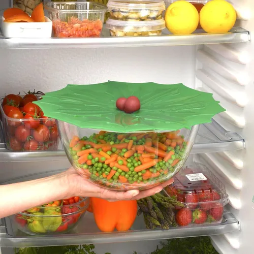 Miniatura 6 de Charles Viancin - Tapa de silicona Holly para almacenamiento de alimentos y cocinar - 9 pulgadas/9.1 in - Sellado hermético en cualquier superficie