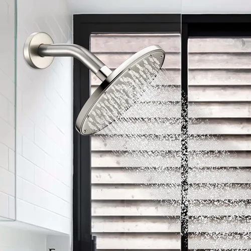 Miniatura 6 de Brazo de ducha de extensión montado en la pared (la venta incluye brida del brazo de ducha) para U4993-SS 6 pulgadas, acero inoxidable brillante