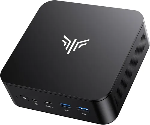 KAMRUI Mini PC AM06PRO, AMD Ryzen 5 5500U (6C/12T, hasta 4.0 GHz), Mini Tower PC 16GB DDR4 512GB M.2 2280 NVME SSD Mini computadora de escritorio,