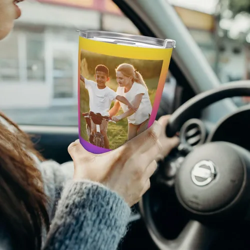 Miniatura 8 de Taza de café personalizada con tapa de foto de 20 onzas, regalos personalizados para el día de San Valentín, Día de la Madre, cumpleaños
